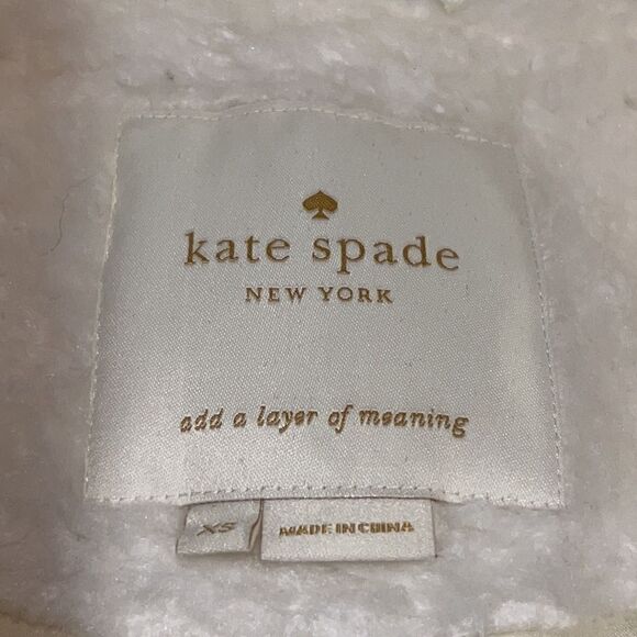 New Kate Spade Brooks Street Teddy Coat French Cream XS - Picture 11 of 14